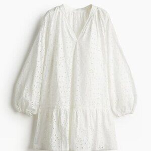 Tunic Dress with Eyelet Embroidery